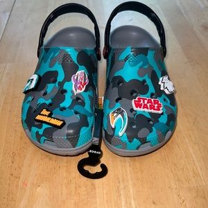 Star Wars Adult Crocs Clogs Unisex Camo Disney The Mandalorian Size:M5/W8 NWT